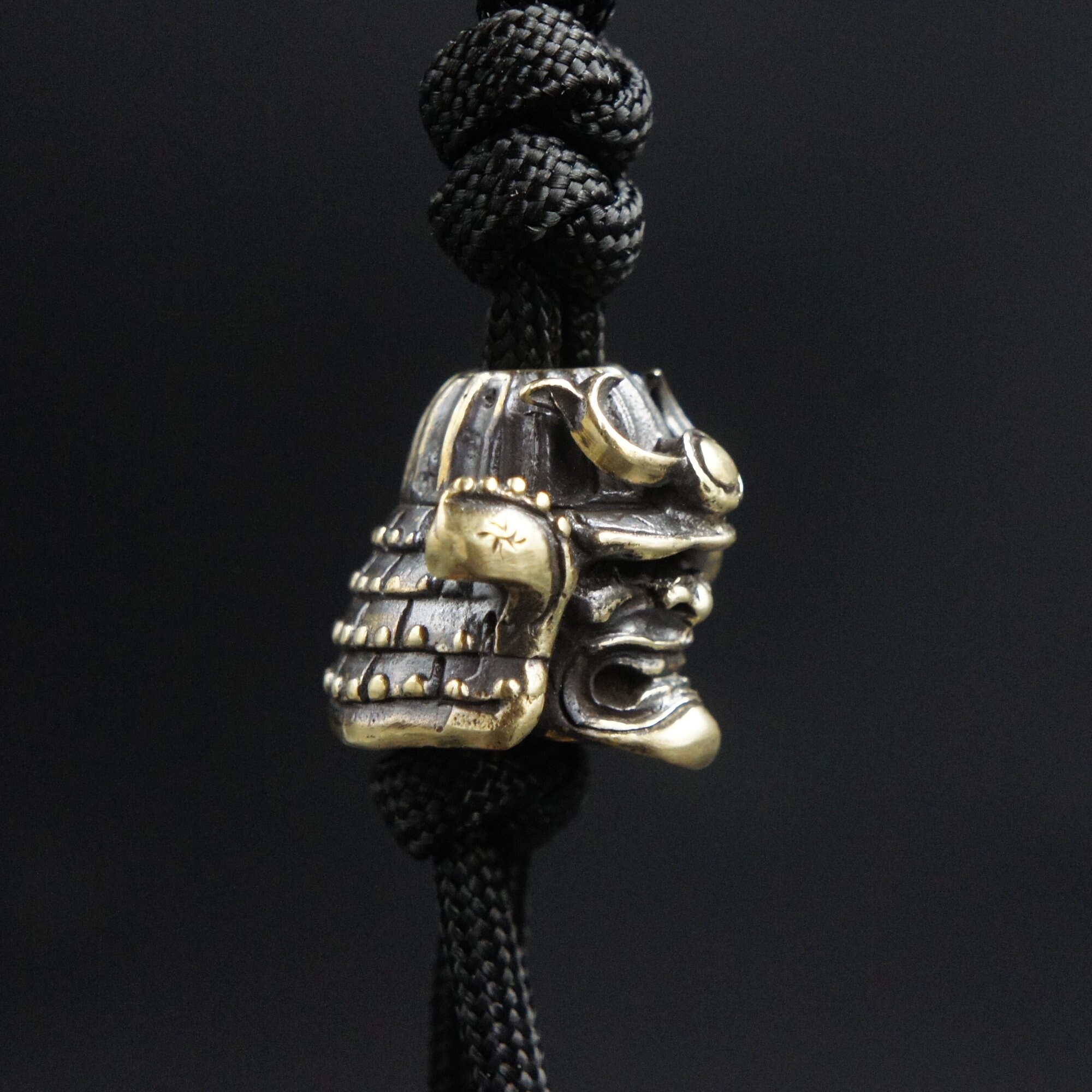 Ciondolo Per Coltello Samurai – Perline Ottone Per Cordino Paracord – Cordino Lanyard