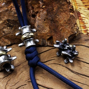 Paracord Bead "Spine lumbar disc" knife bead-lanyard bead-EDC bead-paracord bead-custom-gift for men-bracelet bead-present paracord bracelet