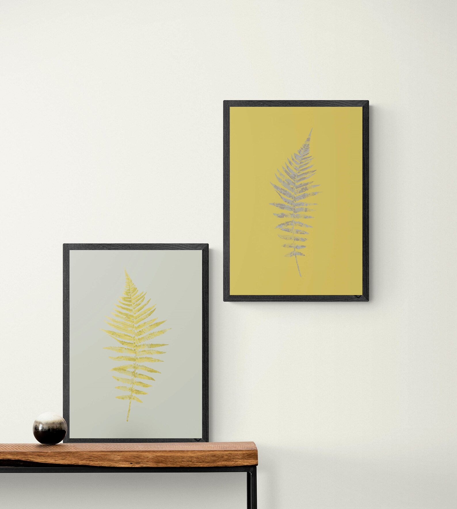 Graue Und Gelbe Babykinderzimmerideen : Textil-Leinwandbild - Carollynn