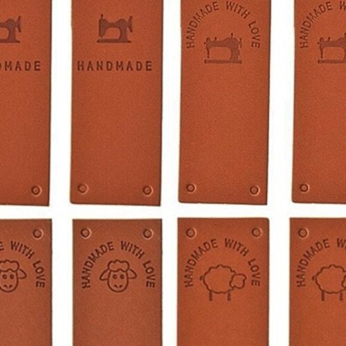 1,5 x 5,5 cm Farben & Motive 5 Etiketten Handmade Label versch 1,5 x 5,5 cm Farben & Motive 5 Etiketten Handmade Label versch