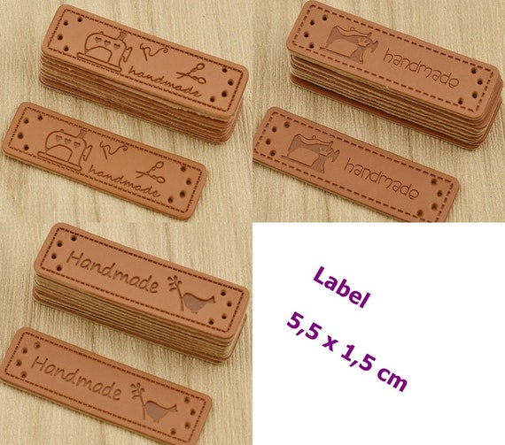 1,5 x 5,5 cm Farben & Motive 5 Etiketten Handmade Label versch 1,5 x 5,5 cm Farben & Motive 5 Etiketten Handmade Label versch
