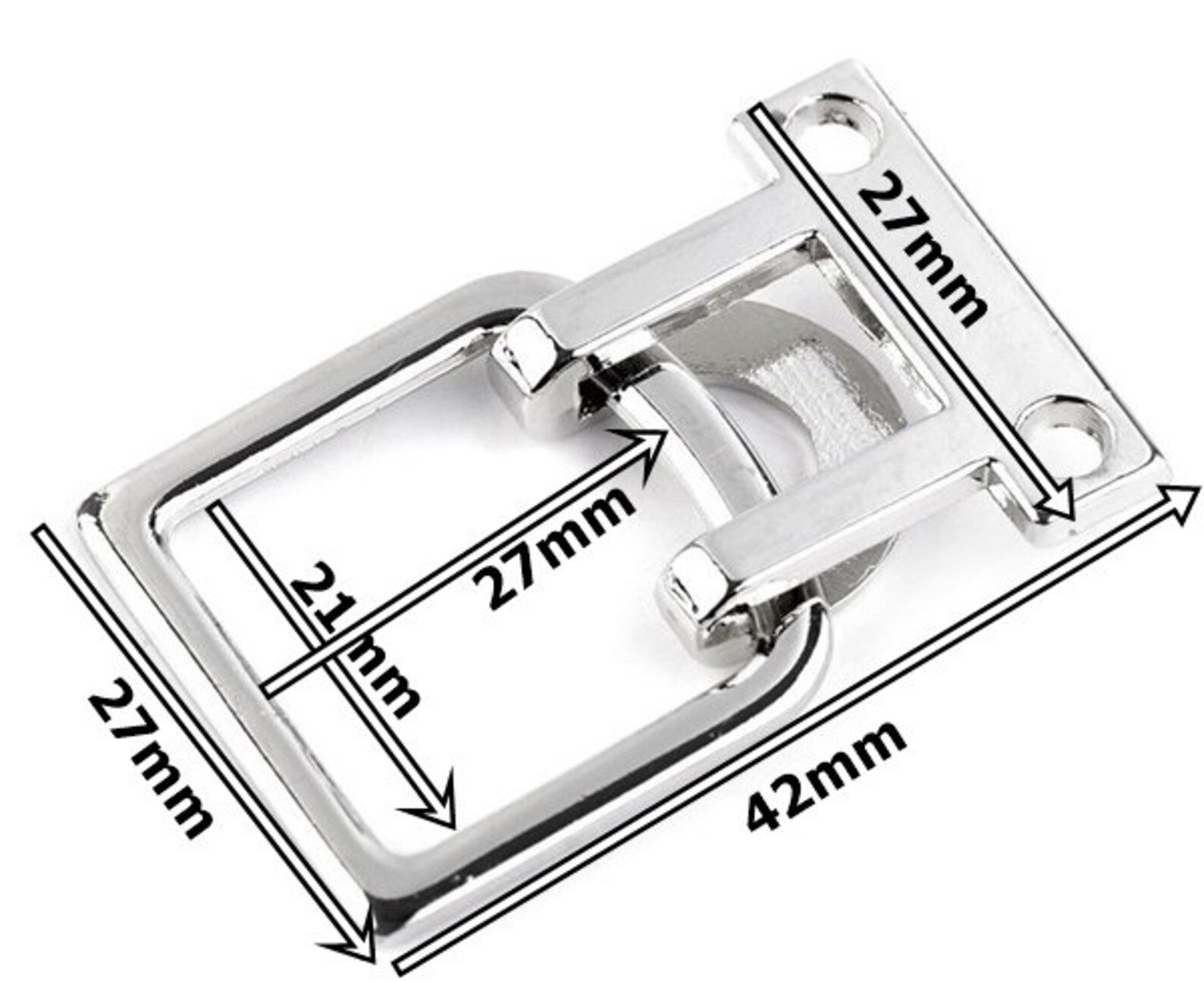 Metal clasp jacket clasp 27 x 42 mm silver colours Etsy