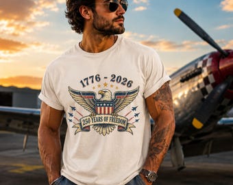 Camiseta con el Águila Patriótica: Orgullo de EE. UU. en su 250 aniversario - 1776 a 2026