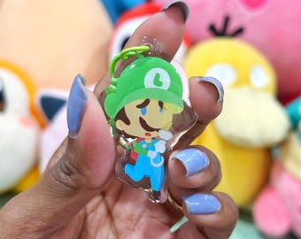 激レア✨ 任天堂 ルイージ フェイス キーホルダー 首なし マリオ、ルイージ、ワリオのフェイスキーホルダー！ - Etsy 日本