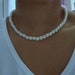 Elegant 8mm Acrylic Pearl necklace 