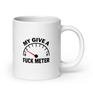 面白い皮肉メーターマグカップ - 失礼な大人のユーモアコーヒーカップギフト