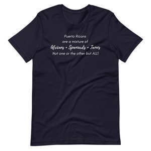 Puerto Rican Roots T-shirt | Africans + Spaniards + Taínos = Puerto Rican