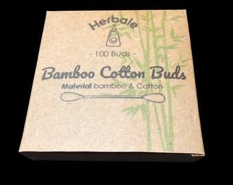 Bamboo Cotton Buds (100 Buds)