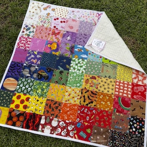 I Spy Quilt Baby Blanket | Find the Patch Game | Colorful Toddler Quilt | Baby Shower Gift | Interactive Baby Tummy Mat | Kids Activity