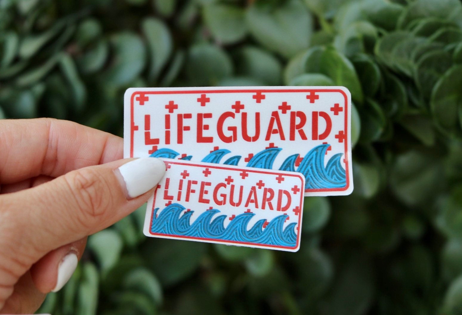 LIFEGUARD STICKER Ocean Sticker Pool Sticker Red Cross Etsy