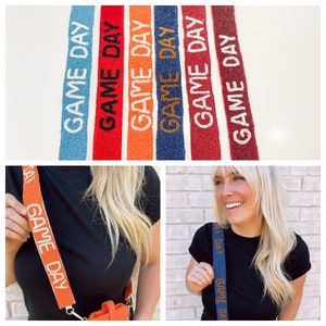 Beaded Game Day Crossbody Purse Strap: Team Colors, Stadium Approved