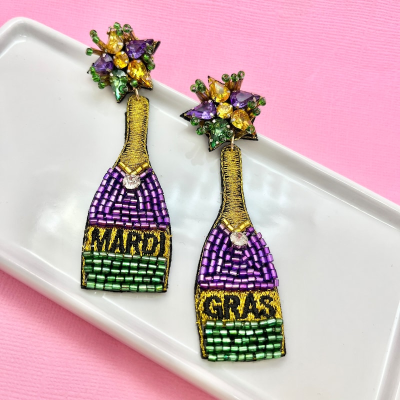Carol Cassisa Bon Mardi Gras Earrings