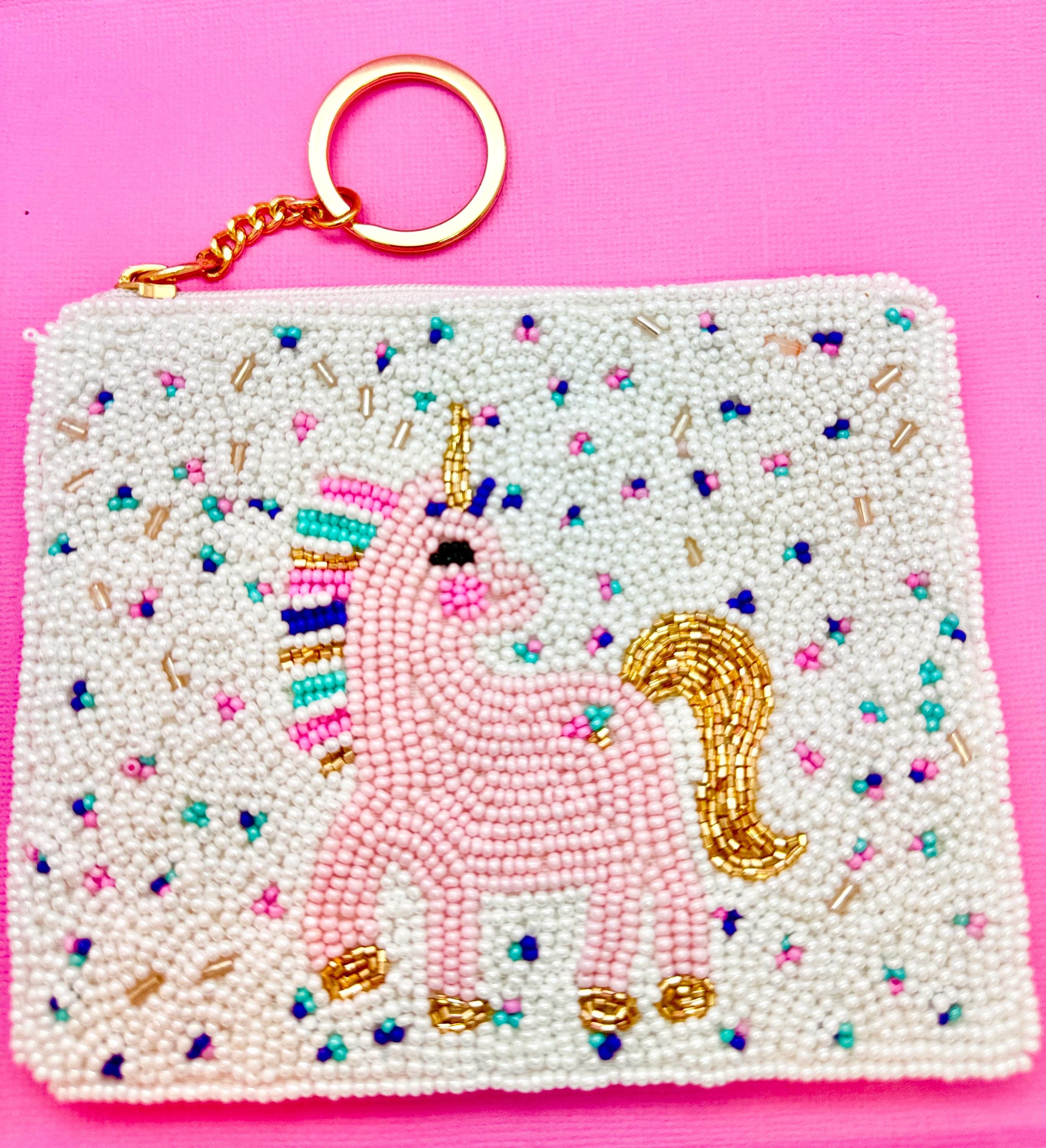 Portamonete unicorno arcobaleno, borsa unicorno, portafoglio