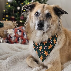 Christmas Dog Bandana SNAP ON