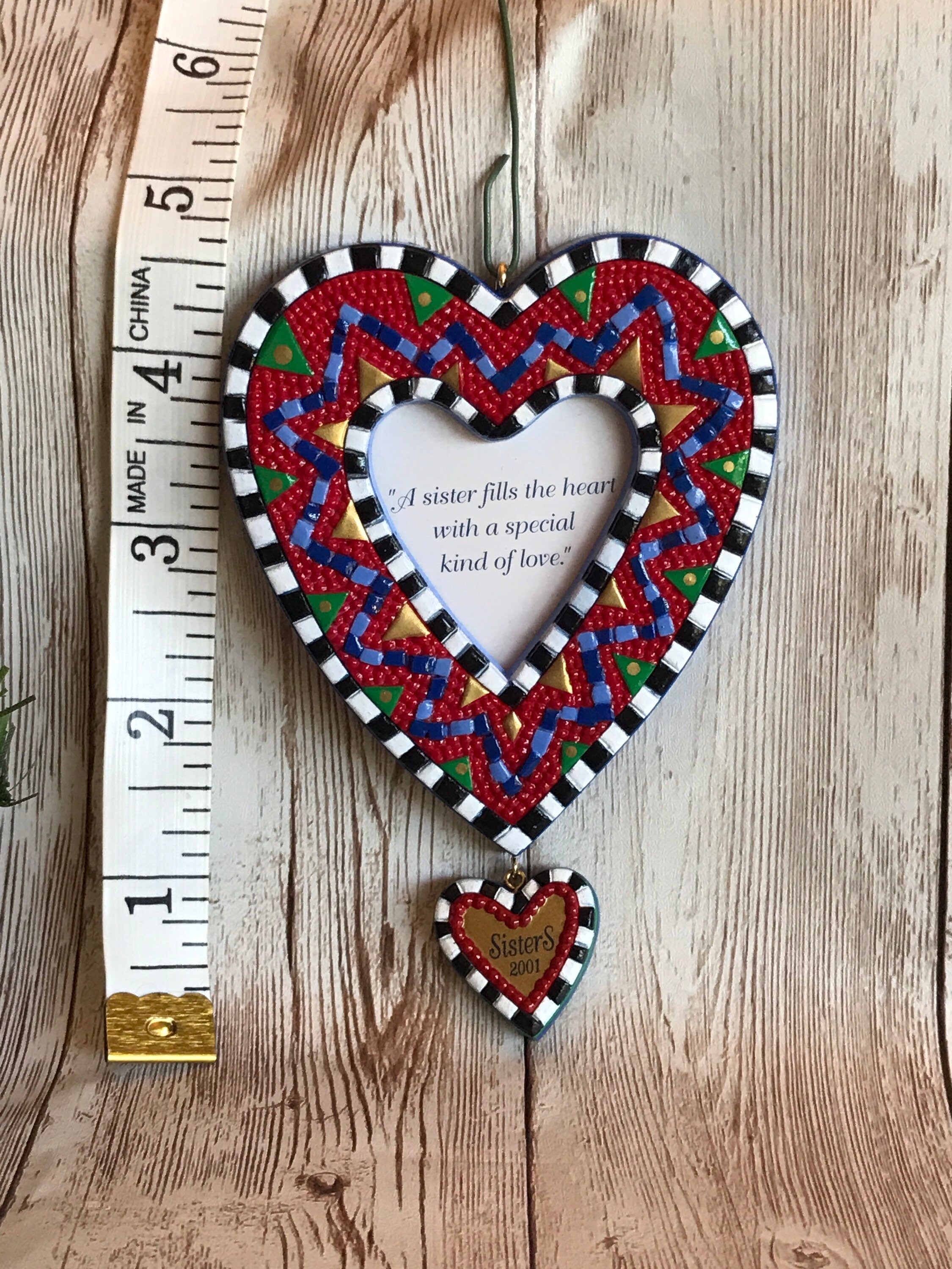 2001 Hallmark Keepsake Ornament Photo Holder sisters Etsy New Zealand