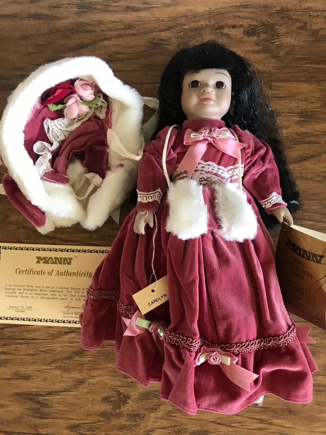 Seymour Mann Collectible Doll carolyn 1984 Porcelain Etsy