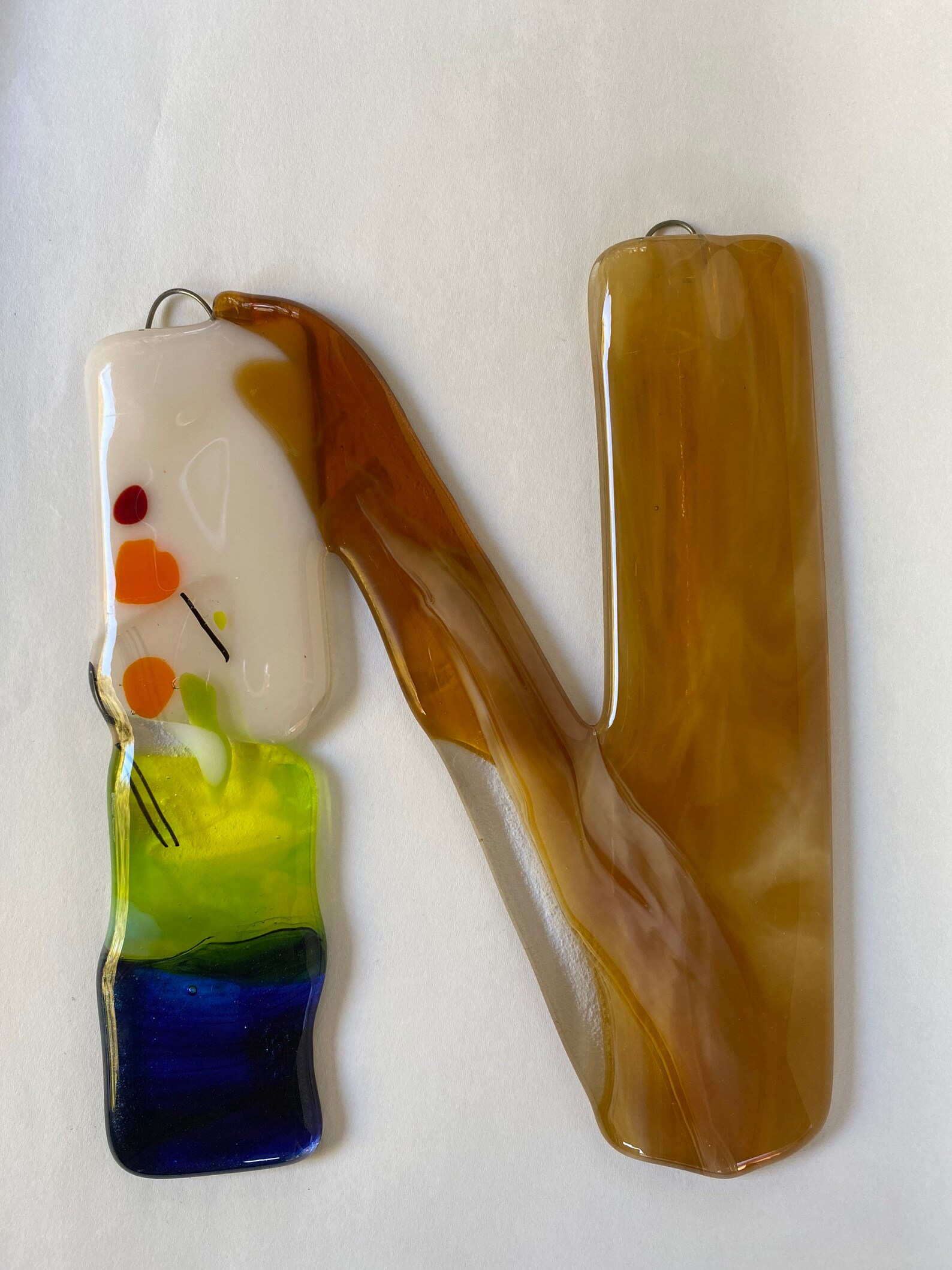 Decorative wall letter N Letters for wall decor glass | Etsy
