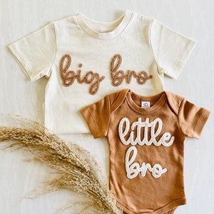 SIBLING ANNOUNCEMENT SHIRTS Big Bro Little Sis Matching Siblings Outfit Big Sister Tee Big Brother Shirts Little Sis Bro Onesie® image 1