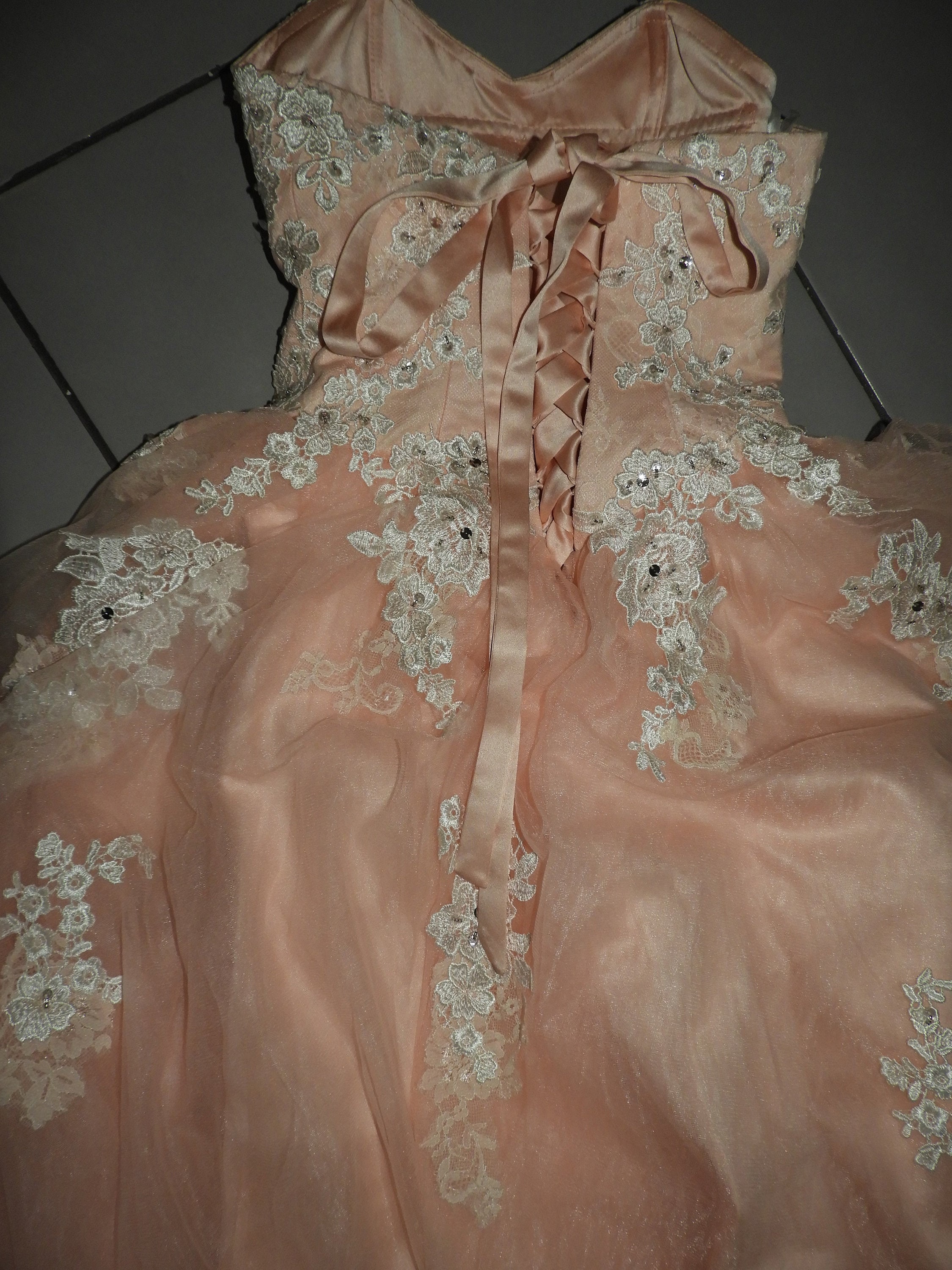 slim fit dress slacks Siaoryne PL6500 Best Rose Gold Prom Dress Lace Ball Gown Quinceaneras main image 1