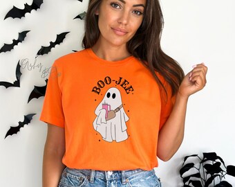 Boo-Jee Ghost Shirt l T-Shirt | Autumn | Fall | Fall Sweatshirt | Spooky Season |Sweater Weather | Halloween shirt | Bougie