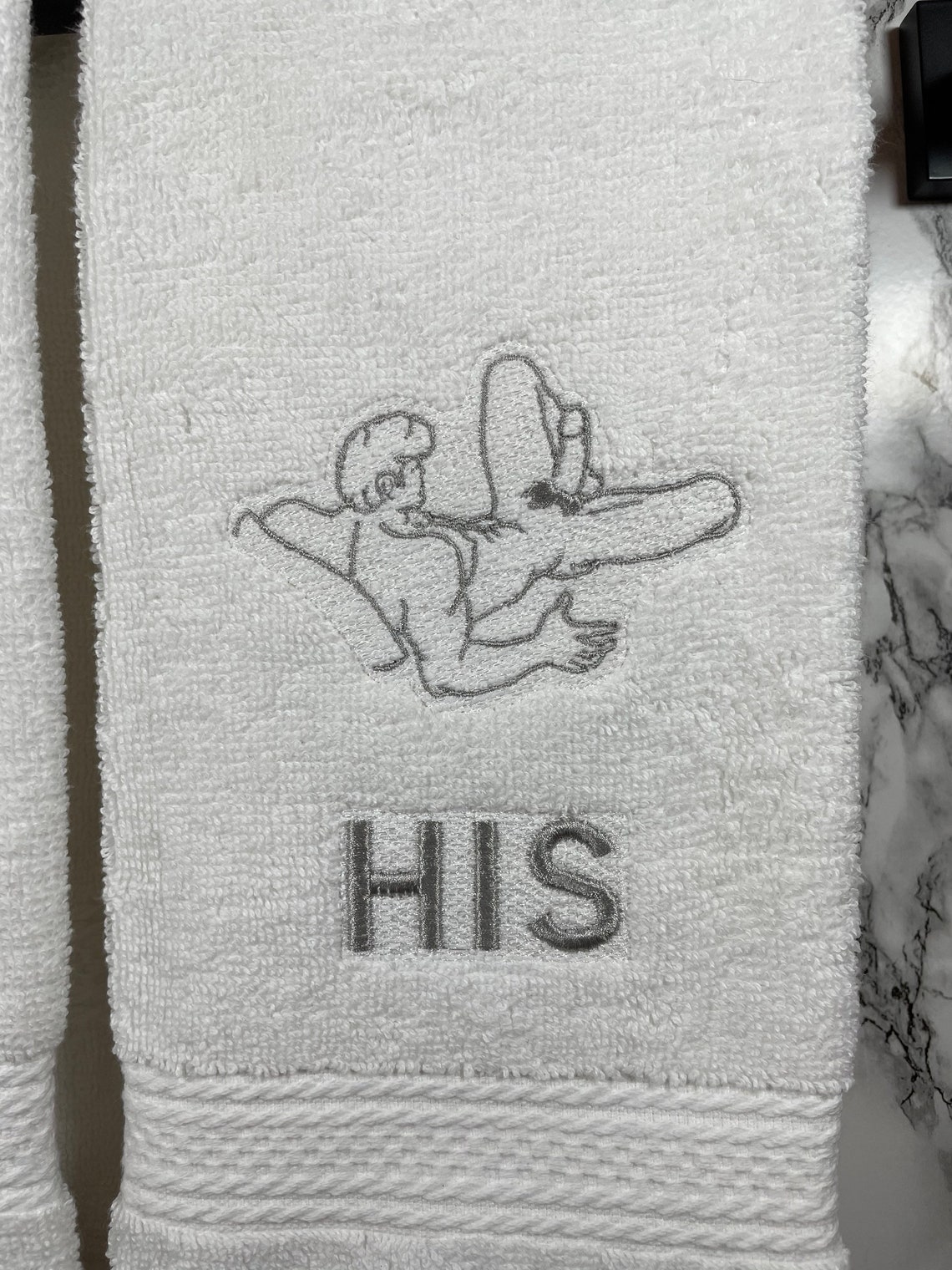 His & His Gay Hand Towels set of 2 Etsy