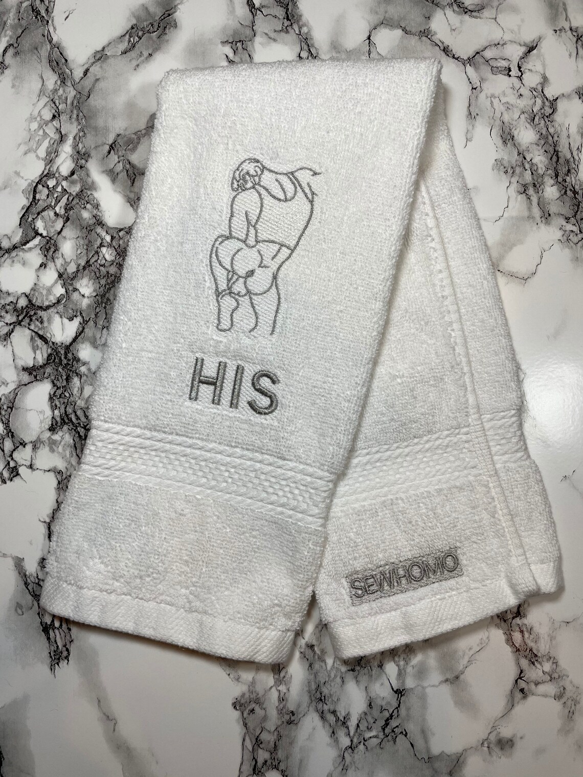 His & His Gay Hand Towels set of 2 Etsy