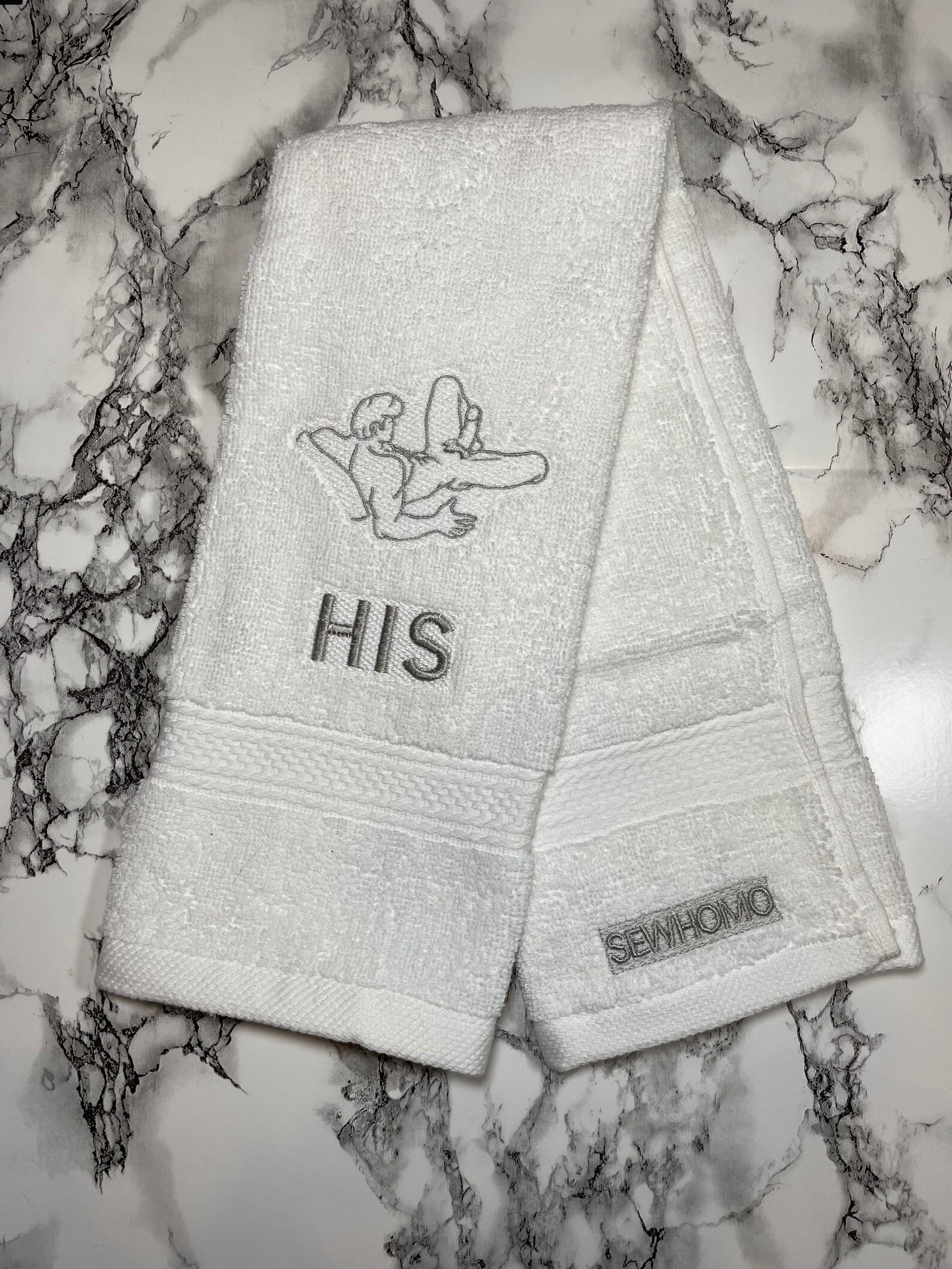 His & His Gay Hand Towels set of 2 Etsy