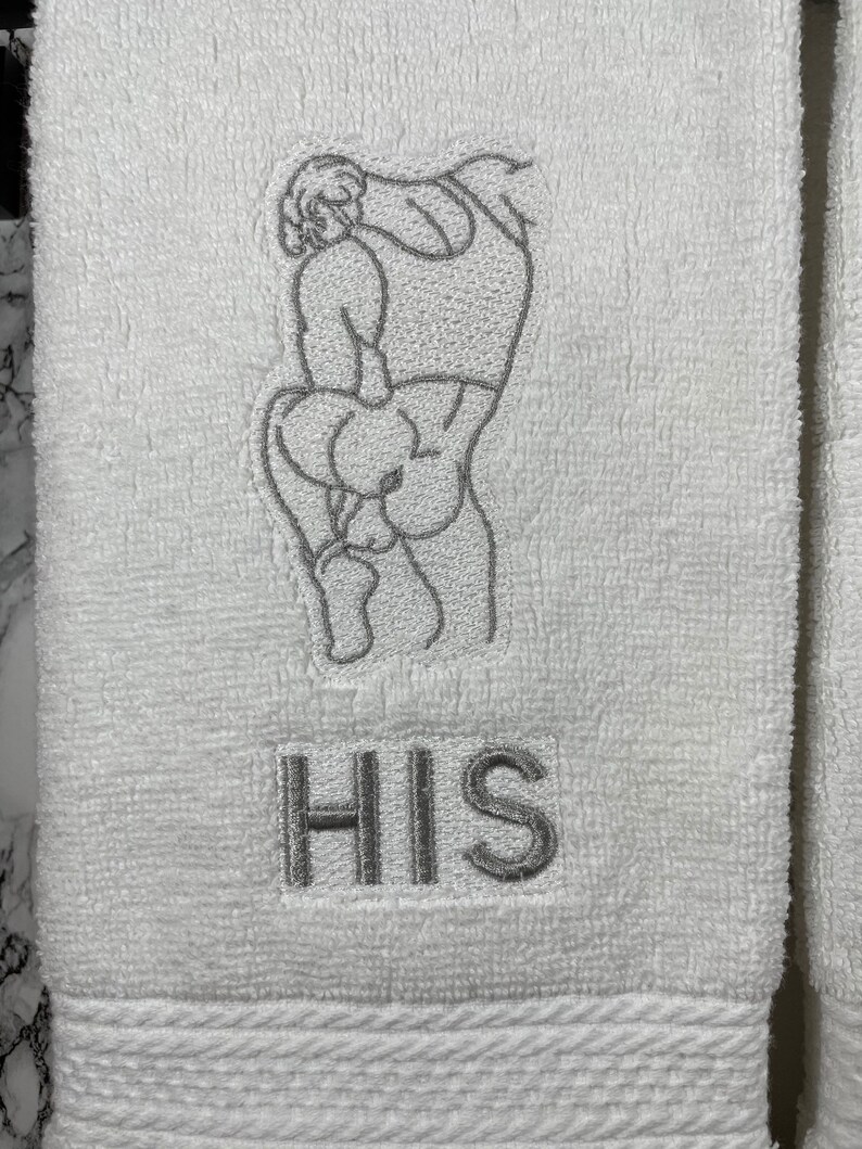 His & His Gay Hand Towels set of 2 Etsy