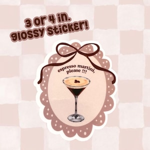 Espresso Martini Coquette Sticker