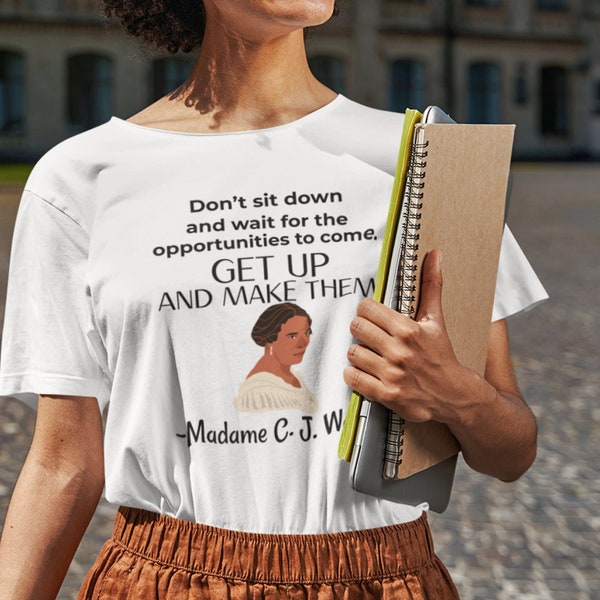 Madam CJ Walker shirt- Madam C.J. Walker tee, 1905 black history month shirt, BLM gift, vintage Madam C.J. Walker t-shirt, civil rights gift