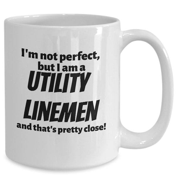 Utility linemen dad mug- future powerline technician, present, utility linesman husband coffee cup, Lineworker mom gift