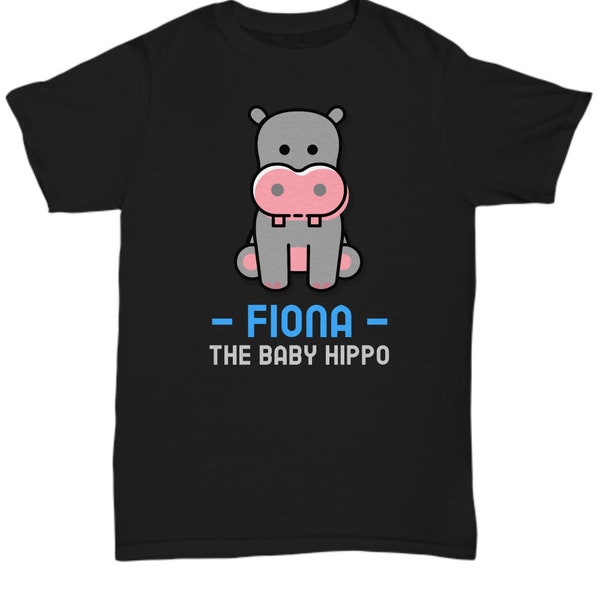 Fiona the hippo shirt- team Fiona tee, cute preemie hippopotamus T-shirt, baby Fiona gifts, hippo loving mom tee, husband to wife