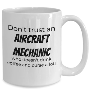 Aircraft mechanic mug, Aircraft mechanic dad gift, Future Aircraft mechanic gift, aviator&#39;s best friend coffee cup, monkey wrench gift