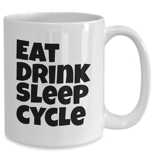 Cyclist mug- energizing coffee cup, birthday gifts for men and women bike enthusiasts and fitness junkies, perfect christmas
