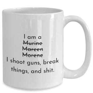 Marine dad mug, marine mom coffee cup, future marine lieutenant gifts, marine wife gifts, marine husband gifts