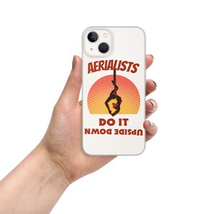 Aerialist mom iPhone case, Aerial Silk Acrobatic Dance iPhone case, Aerial Dancing Aunt Fitness, Upside Down Dancer Gifts