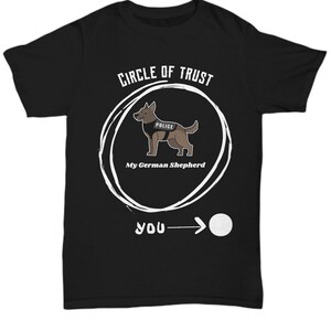 Camiseta personalizada de pastor alemán para papá: regalo para perro policía K9