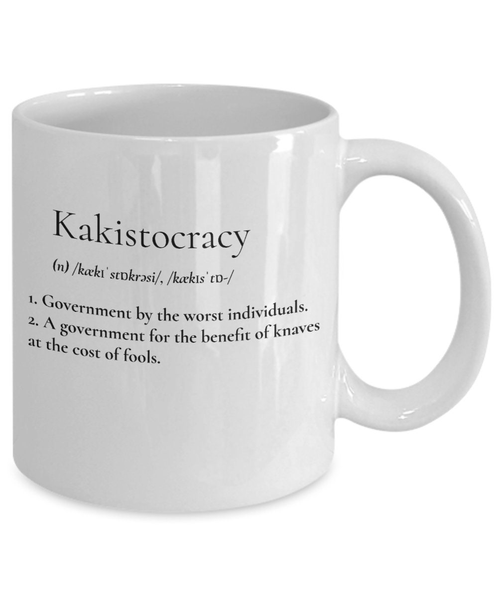 Kakistocratiedefinitiemok: Republikeinse MAGA-cadeaus, democraatcadeaus,  koffiekopje republiek democratie, libertaire cadeaus - Etsy België, image size:1000x1200