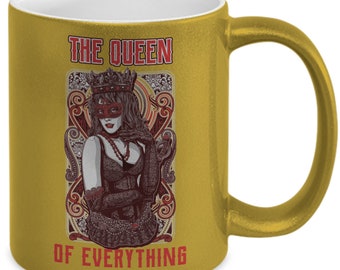 Bonus mom mug-Queen of everything coffee cup, sparkling mug with crown, foster mom, gift from daughter, step mom gift, Coffee Addict