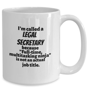 Legal secretary dad mug, future legal secretary mom present coffee cup, legal secretary uncle gift, legal secretary degree certificate gift