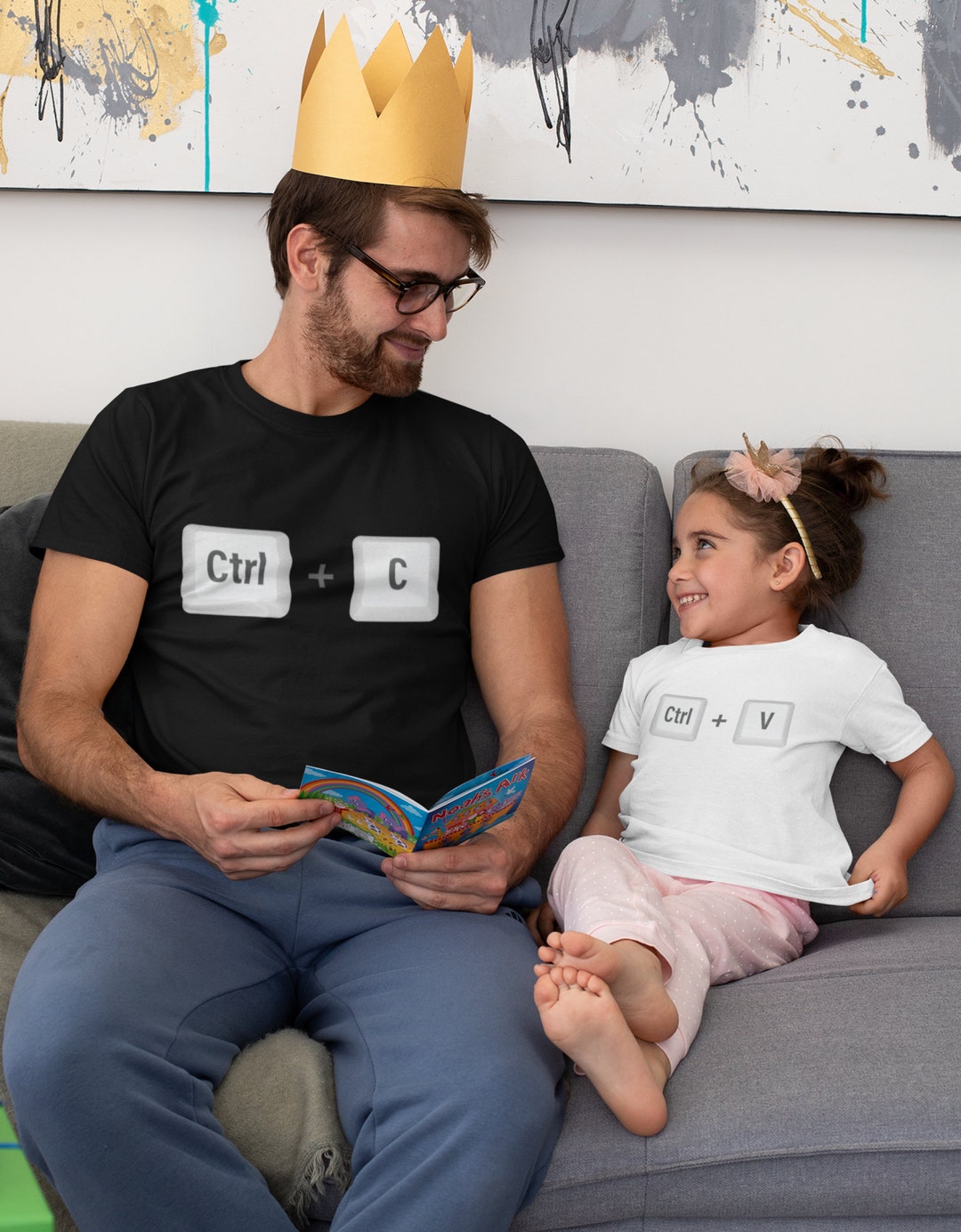 Funny Father and Son Shirt Day of Dads Gifts From Daughter, Like Papa