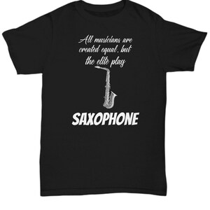 Saxophone player T-shirts- Sax player musician tee shirt, orchestra shirt, school band teacher shirts, marching band instrument shirts