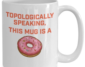 Topology puzzle artist mug- topological homeomorphism coffee cup, math major calculus physics teacher mug, homeomorphic euclidian gifts