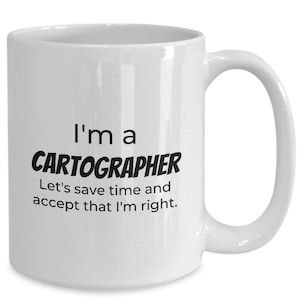 Kartograph Papa Becher, zukünftige Kartograph Geschenke, Kartenhersteller Kaffeetasse, Kartograph Onkel, Abschlussgeschenk der Kartographieschule