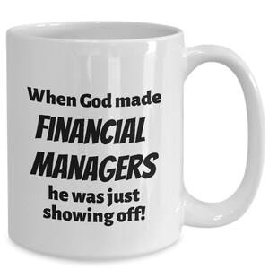 Financial manager dad mug, future financial manager mom present, finance manager husband coffee cup, financial manager father gifts