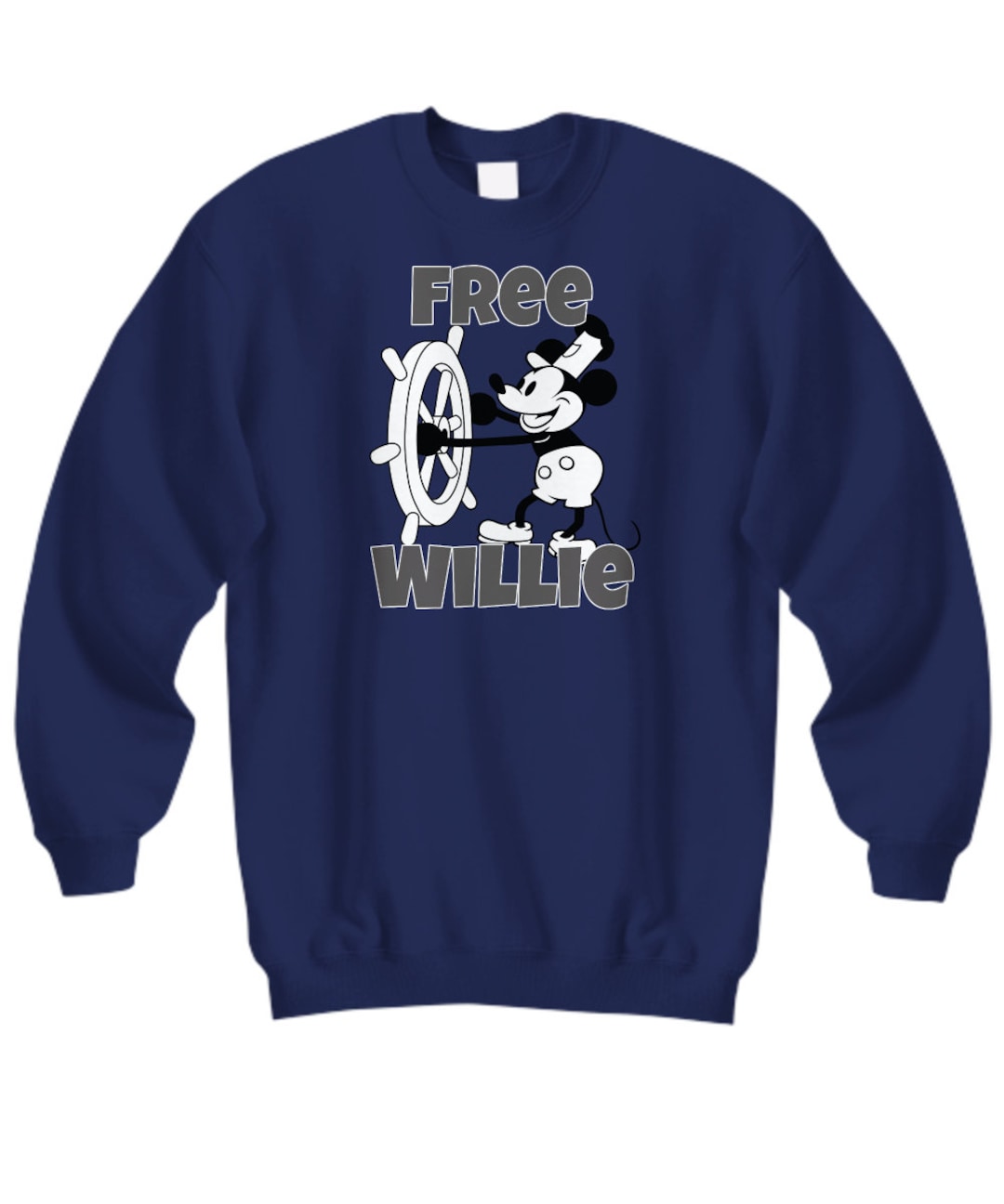 Steamboat Willie Sweatshirt- Public Domain Throwback Nostalgia Movie Hoodie, Retro Mouse Boat Nostalgic Gift