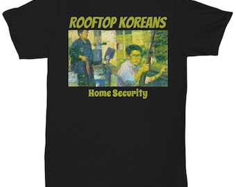The Rooftop Koreans à la Georges Seurat t-shirt- Korea Town defenders Los Angeles riots tee, Rooftop Koreans gift for ancap artists