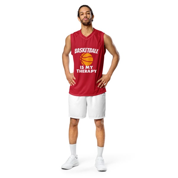 Personalizable Basketball Team Jersey- Recycled unisex basketball jersey for work, club, or school team name, numbers- boys & girls jerseys