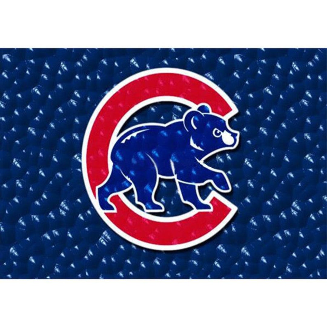 Full Square Round Diamond Painting Kit Cubs Baseball Beads Etsy