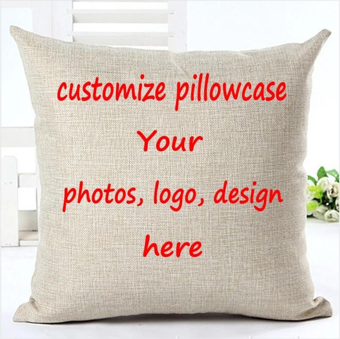 Wholesale Personalised Cotton Linen Custom Printed Pillow Case Etsy
